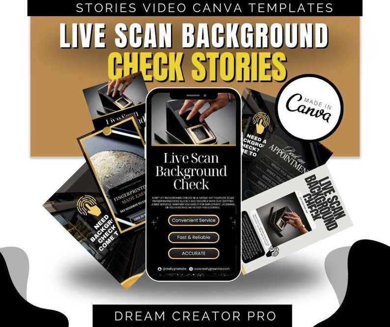 Live Scan Background Check Video / DIY Medical Service / Physical Exam / Medical / health / Drug testing / DNA Testing lab Canva / Motion