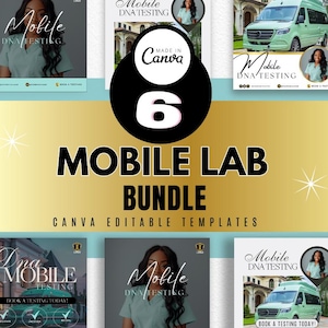 Mobile DNA Testing Flyer / DIY Medical DNA Lab Service Flyer/ Mobile Dna Concierge / Medical Template / Medical flyer / health Business Ig