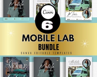 Mobile DNA Testing Flyer / DIY Medical DNA Lab Service Flyer/ Mobile Dna Concierge / Medical Template / Medical flyer / health Business Ig