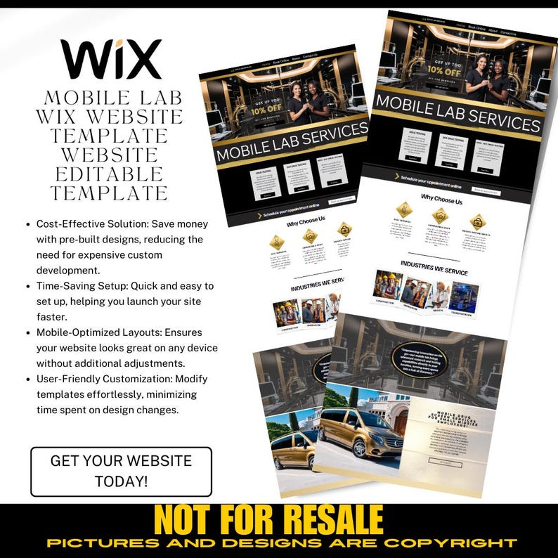 Mobile DNA Testing Wix Website / DIY Medical DNA Lab Service Website/ Mobile Dna Concierge / Medical Template / Medical Website / health