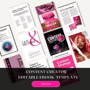 New Content Creator Guide / Plr Ebook / Ebook Template / Canva Editable eBook Template / Content Creator Guide Ebook / Course Canva Template