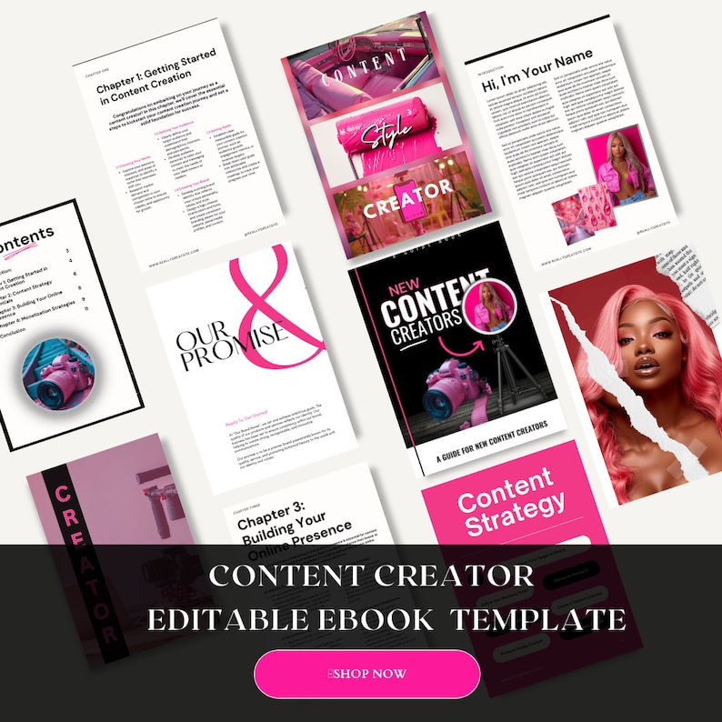 New Content Creator Guide / Plr Ebook / Ebook Template / Canva Editable eBook Template / Content Creator Guide Ebook / Course Canva Template