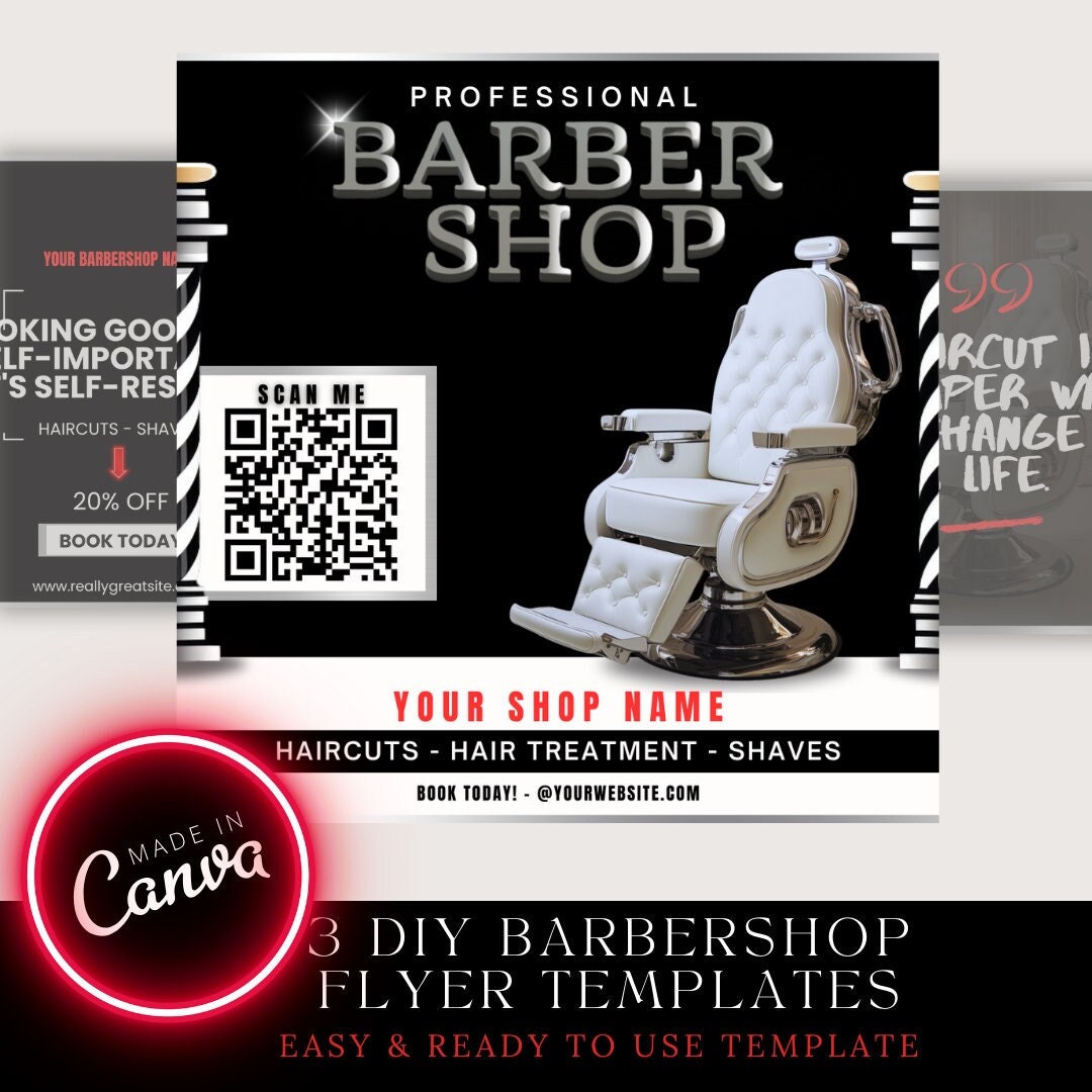 3 Canva Editable Booking Flyer Set 3 Templates Flyer/ Social