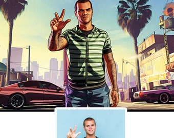 Custom Gamer Style Portrait | Personalized Digital Artwork | Unique Gaming Inspired Gift