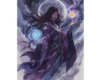 Custom DND Character Portrait, Stylized Watercolor Fantasy Art, Personalized Digital Character