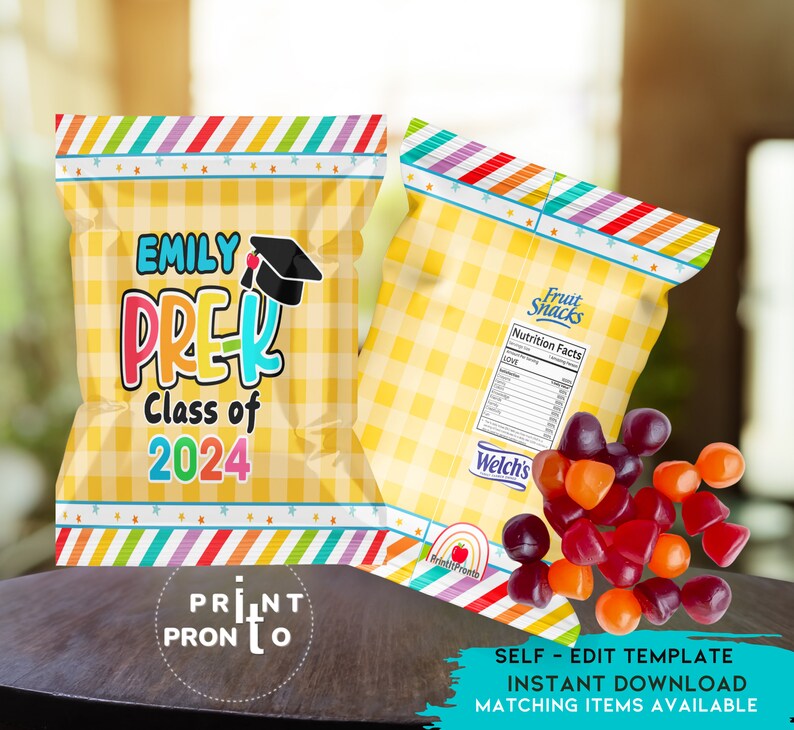 Pre-kindergarten Graduation Fruit Snacks, Graduation Favors ...
