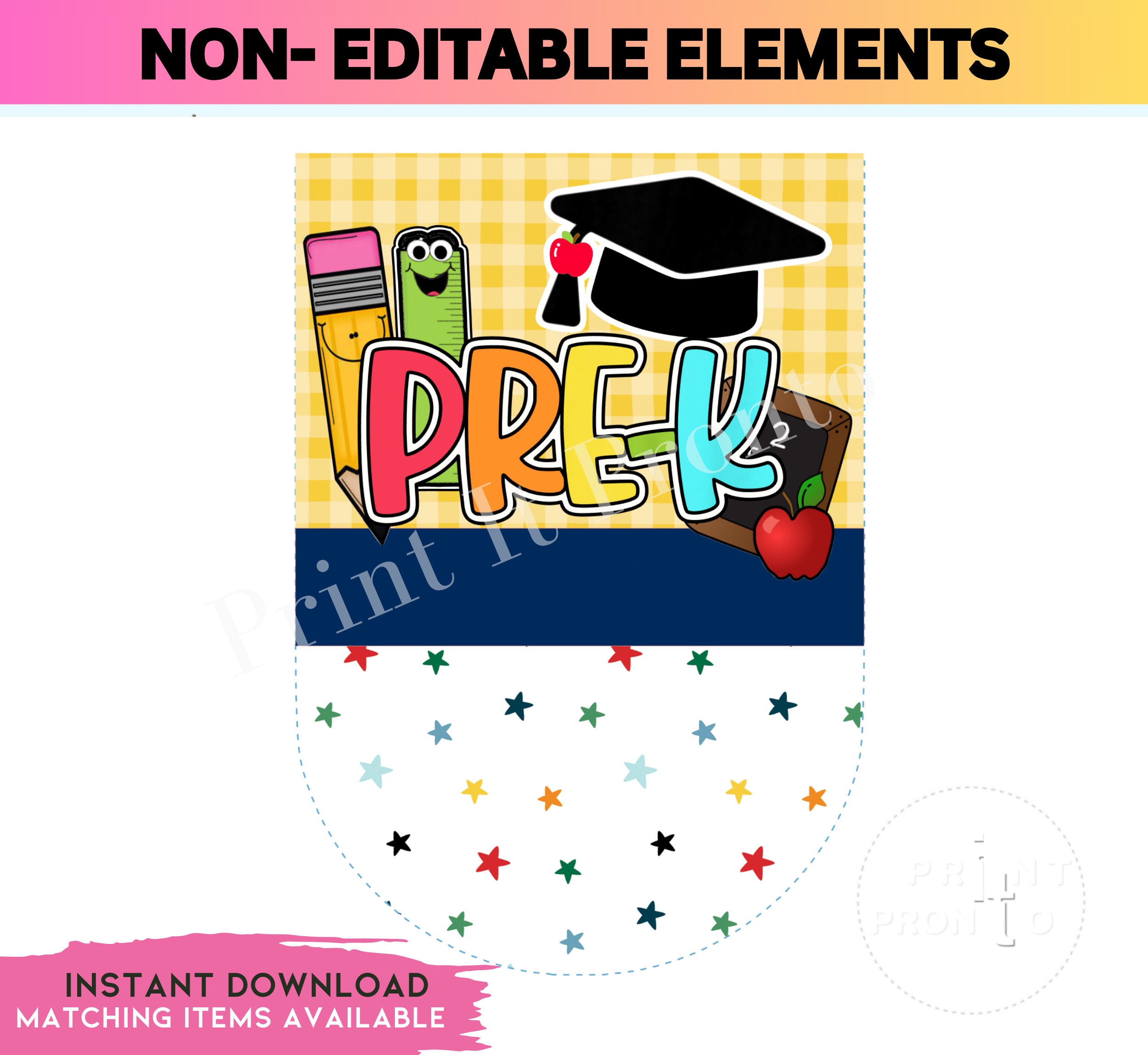 Editable Pre-kindergarten Graduation Capri Sun Labels, Kindergarten ...