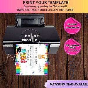 Editable Kindergarten Diploma, Preschool Graduation, Editable School ...