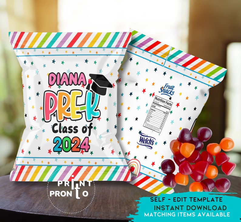 Pre-kindergarten Graduation Fruit Snacks, Graduation Favors ...