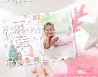 EDITABLE Nutcracker Invitation Birthday Party Decorations, Nutcracker Ballet Party, Nutcracker Ballet Theme TEMPLATE 0001