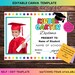 Editable Graduation Certificate With Photo, Preschool Diploma ...