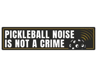 Pickleball is Not a Crime Autoaufkleber: Humorvoller Autoaufkleber