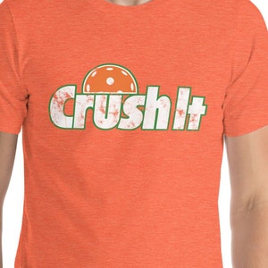 Orange crush vintage pickleball shirt for men