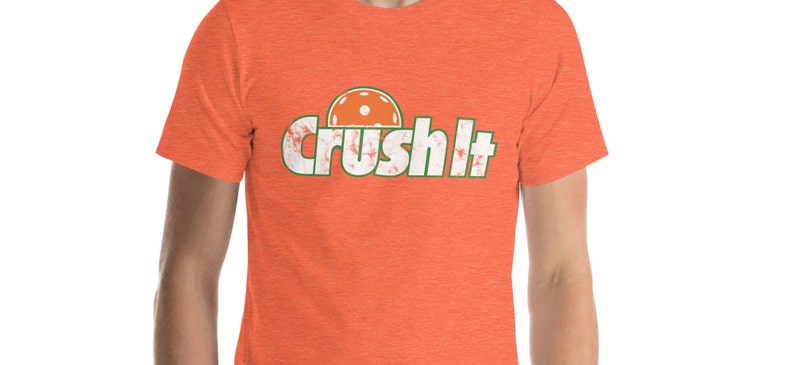 Orange crush vintage pickleball shirt for men
