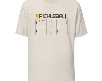 Pickleball Court Shirt, Pong, Retro Design, Pickleball Outfit for men/women/unisex, Pickleball Gift Idea, Atari, Pickleball Player Gear