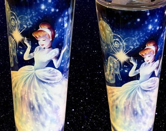 Disney Cinderella 20 oz Stainless Steel Tumbler – Disney Princess, Cinderella!