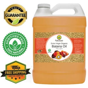 Organic Batana oil - 100% Pure Extra Virgin-Best for Hair Growth and Skin Moisturizing Wild Harvested  Honduras (Gallon / Bulk / Wholesale)