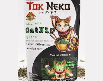 Tok Neko Extreme CatNip Blend best for Zoomies | Anime cat lovers | Lucky Cat