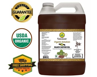 Organisches jamaikanisches schwarzes Rizinusöl 100% reines, kaltgepresstes feuchtigkeitsspendendes Öl für bestes Haar und beste Haut | JBCO | Haarwuchs | Hexanfrei | Masse