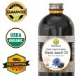 Organic Black Seed Oil Extra Virgin Best High Thymoquinone (8oz Glass Bottle) Black Cumin Seed Kalonji Nigella Sativa