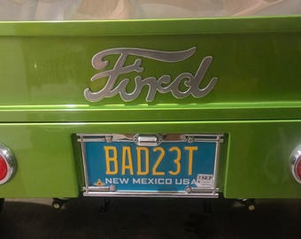 Ford Metal Emblem – Classic Car Hot Rod Ornament, Garage Decor