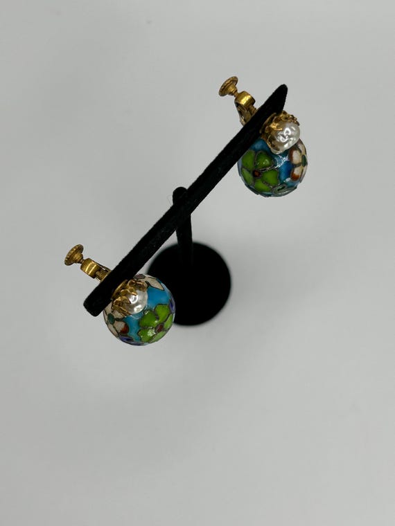 Miriam Haskell Drop Earrings - Handcrafted Cloiso… - image 8