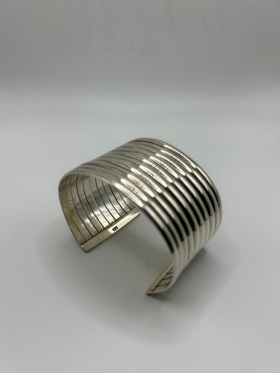 Statement Sterling Silver Cuff - Marked 925