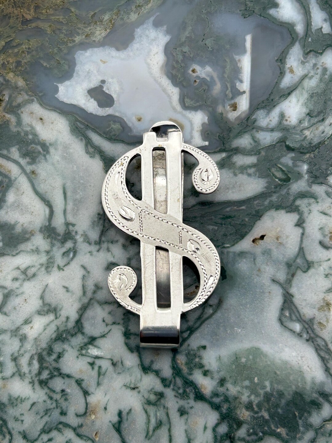 Sterling Silver Money Clip - Dollar Sign Money and Credit Card Clip ...