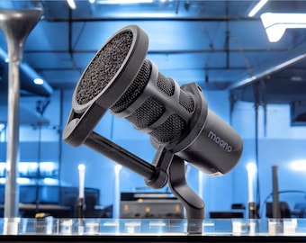 3D printed Pop Filter for the Maono PD100 XLR Dynamic Microphone