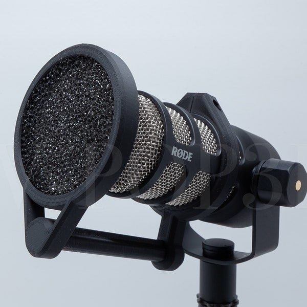 3D printed Pop filter for the Rode PodMic