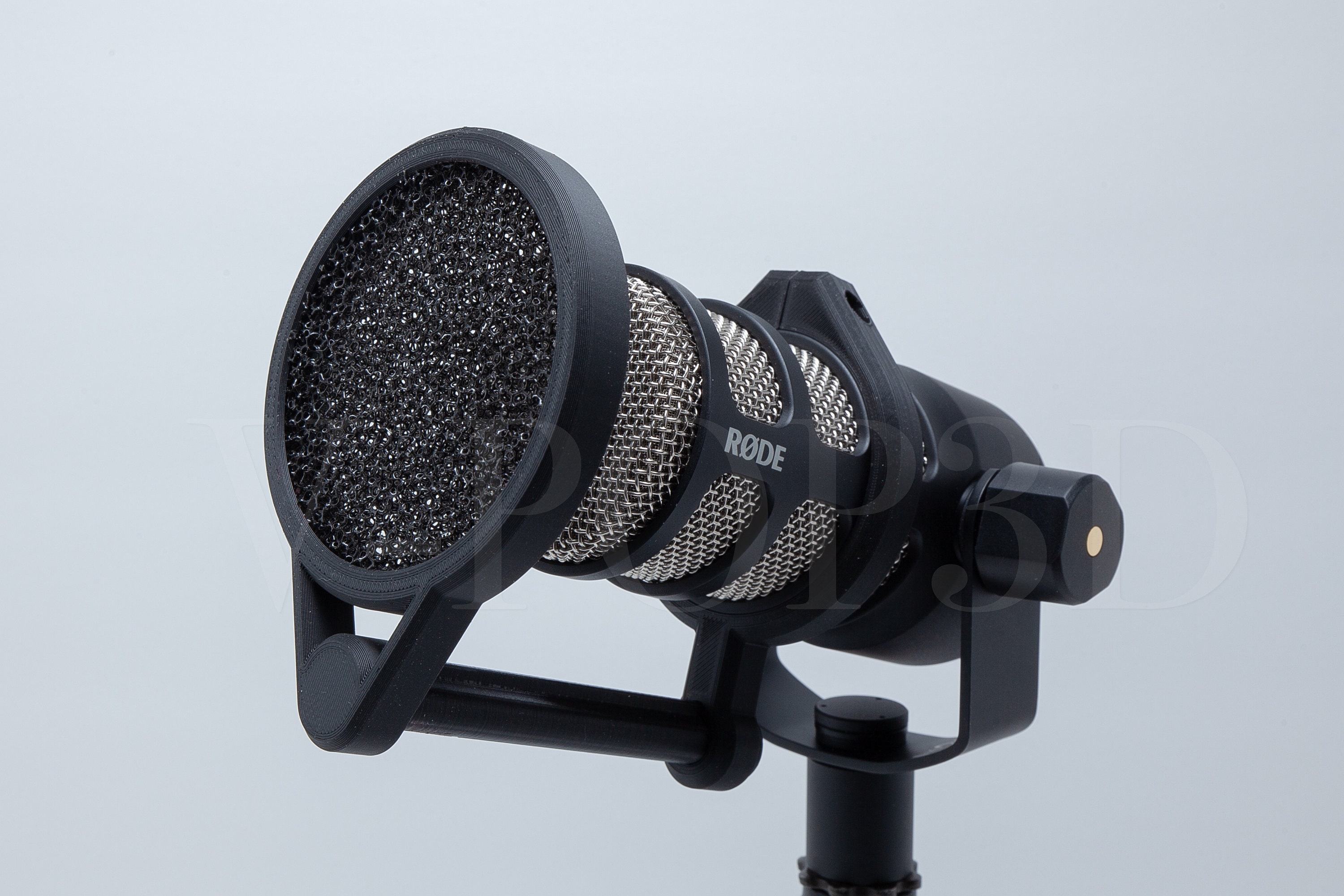 3D Printed Pop Filter for the Rode Podmic 