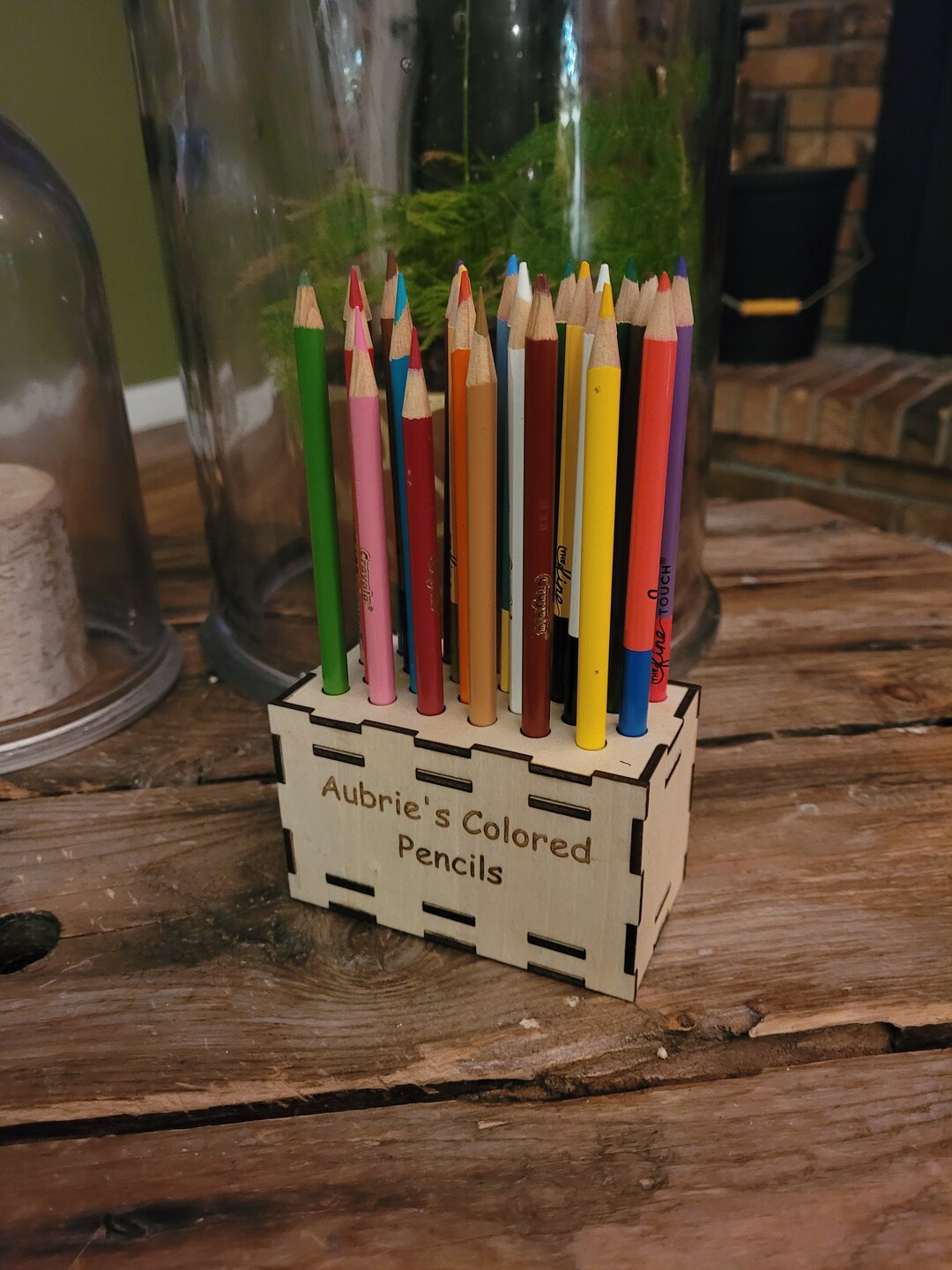 Colored Pencil Stand Laser Cut Files 3mm Thick Etsy