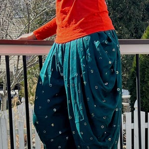 Handmade Dhoti Pant: Women&#39;s Indo-Western Pleated Dress