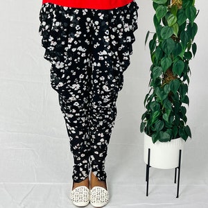 Handmade Floral Dhoti Pants: Indo-Western Festive Dress