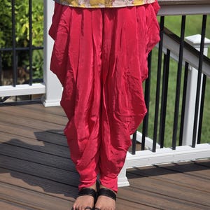 Handmade Dhoti Pant Suit: Indo-Western Pleated Dress - M/L/XL