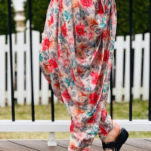 Floral Dhoti Pant: Handmade Indo-Western Salwar Kameez