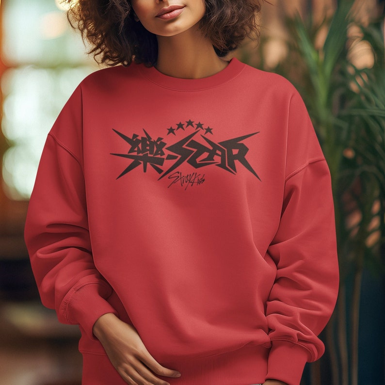 Stray Kids kpop merch, Stray Kids rockstar sweater, Stray Kids new album merch, Stray kids Stay gifts, Stray Kids Crewneck