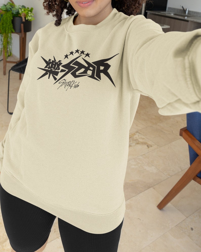 Stray Kids kpop merch, Stray Kids rockstar sweater, Stray Kids new album merch, Stray kids Stay gifts, Stray Kids Crewneck