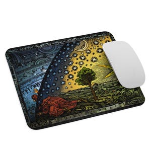 Flat Earth - Conspiracy - Tapis de souris NOUVEAU 9,5 x 7,75 pouces pour ordinateur portable de jeu antidérapant - Un cadeau idéal pour les amateurs de terre plate