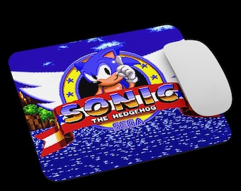 Sonic The Hedgehog Mouse Pad NEW 9.5&quot; x 7.75&quot; Non Slip Gaming Laptop PC Sonic