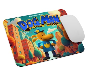 Dog Man DreamWorks Mouse Pad - Cartoon - Mouse Pad NEW 9.5&quot; x 7.75&quot; Non Slip