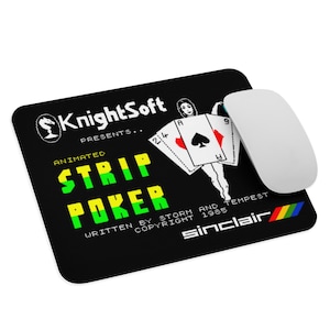Strip Poker Mouse Pad – Spectrum Classic | Rectangular - ZX Spectrum - Mouse Pad NEW 9.5&quot; x 7.75&quot; Non Slip Laptop PC