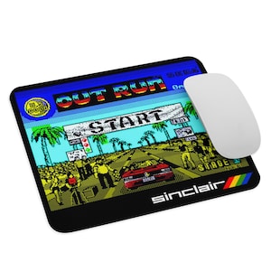Out Run  Mouse Pad – Spectrum Classic | Rectangular - ZX Spectrum - Mouse Pad NEW 9.5&quot; x 7.75&quot; Non Slip Laptop PC