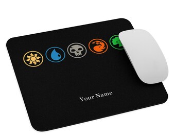 Magic: The Gathering Mana Art - Mouse Pad NEW 9.5&quot; x 7.75&quot; Non Slip Gaming Laptop PC - Handmade Fantasy Gift for MTG Fans