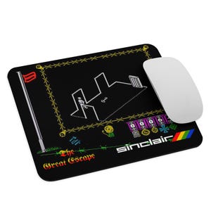 The Great Escape   Mouse Pad – Spectrum Classic | Rectangular - ZX Spectrum - Mouse Pad NEW 9.5&quot; x 7.75&quot; Non Slip Laptop PC
