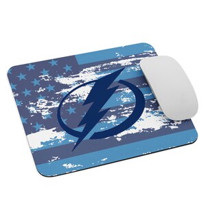 Tapis de souris Tampa Bay Lightning Hockey Club LNH NEUF 9,5 po. x 7,75 po. antidérapant