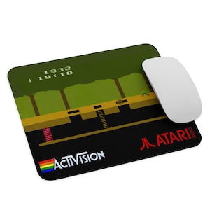 Pitfall!  Mouse Pad – Spectrum Classic | Rectangular - Atari - Mouse Pad NEW 9.5&quot; x 7.75&quot; Non Slip Laptop PC