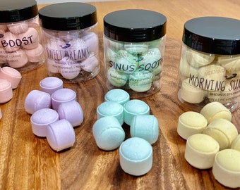 Aromatherapy Shower Steamers with Essential Oils, 6-Pack