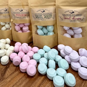 Shower steamers/ Aromatherapy Shower Tablets/ shower bombs/  Handmade Natural Shower Steamers/ eucalyptus peppermint/ big scent / spa like