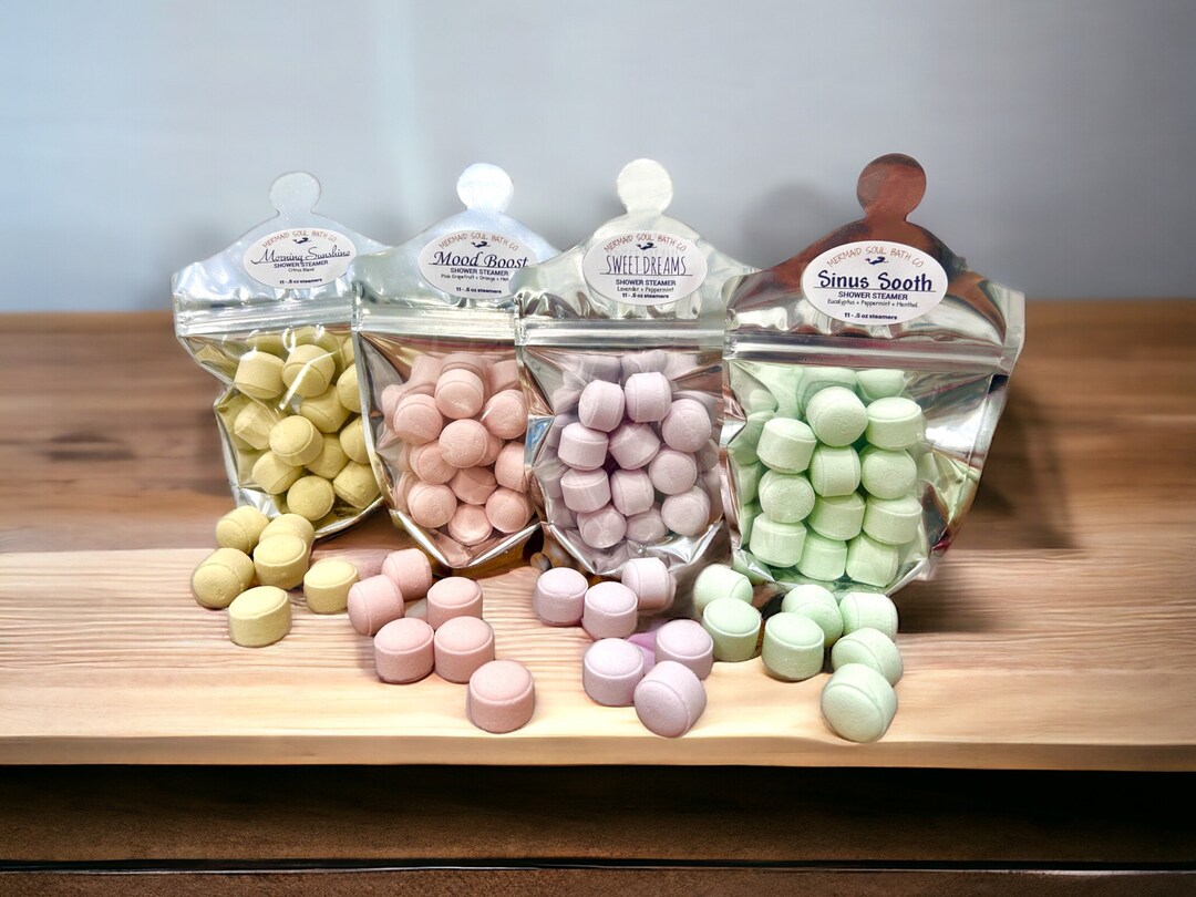 Homemade Shower Steamers Made With Essential Oils/ Aromatherapy Shower Bomb/ Menthol/ Eucalyptus